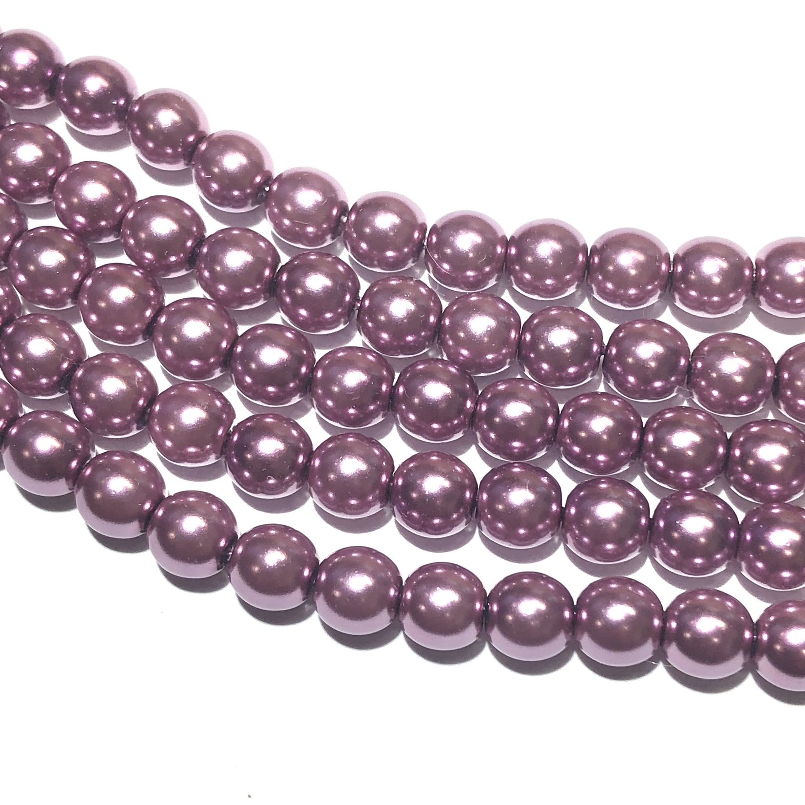 PRECIOSA Crystal Pearls 6mm Fuchsia 75/Str