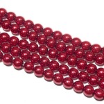 PRECIOSA Crystal Pearls 6mm Xmas Red 75/Str