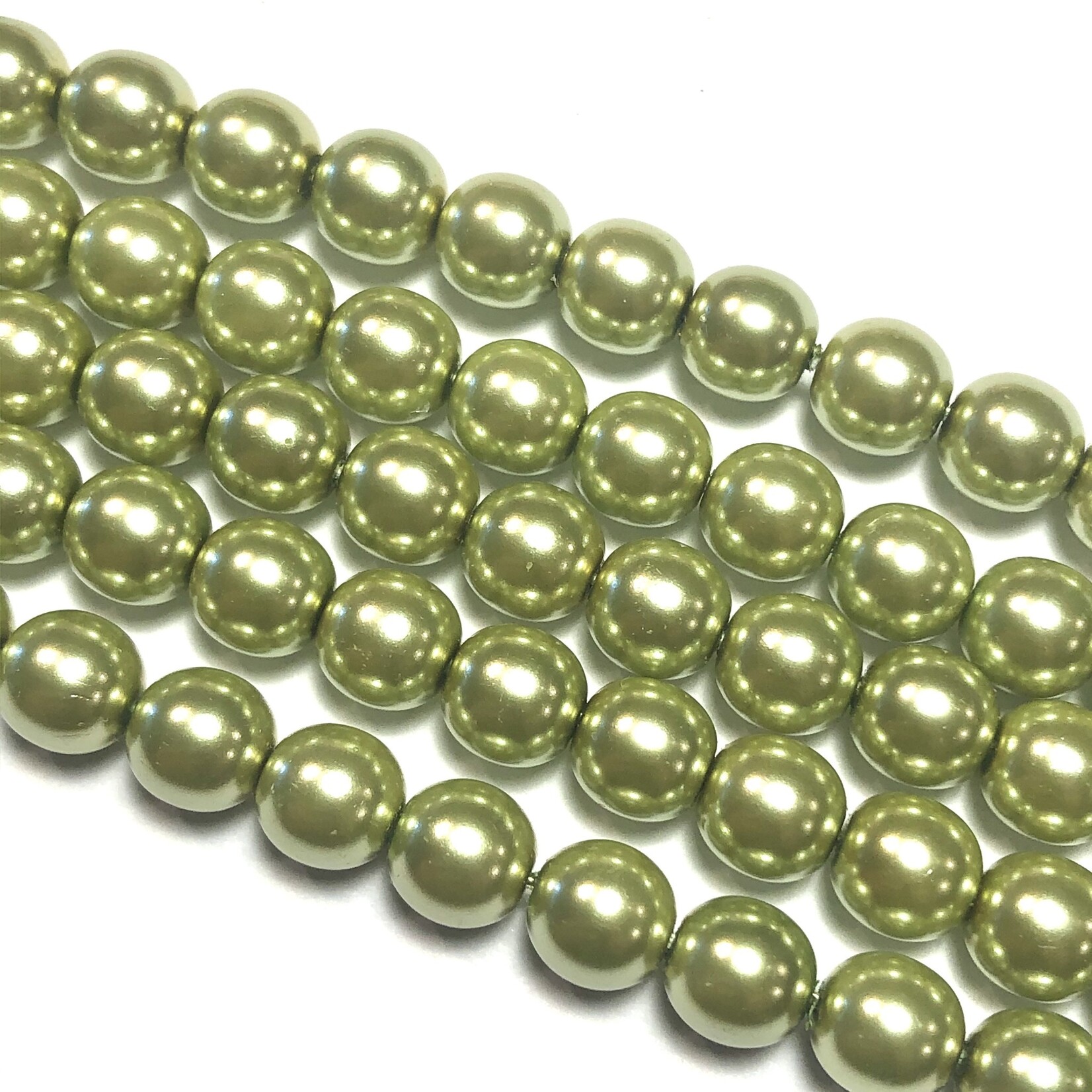 PRECIOSA Crystal Pearls 8mm Olivine 75/Str