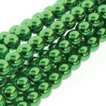PRECIOSA Crystal Pearls 8mm Xmas Green 75/Str