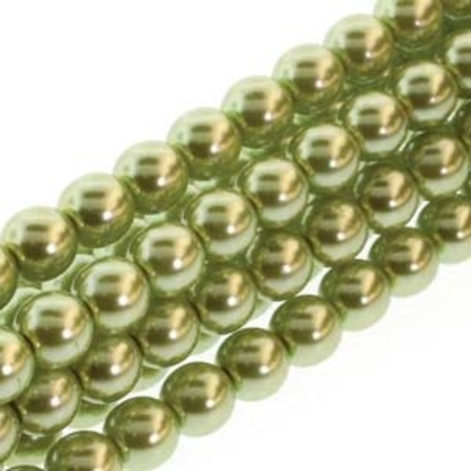 PRECIOSA Crystal Pearls 6mm Olivine 75/Str