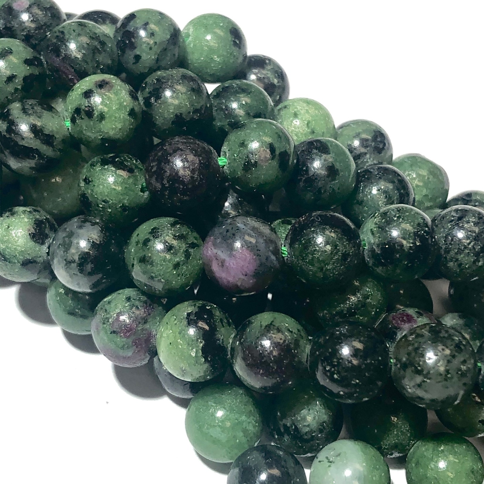 Natural Zoisite Beads 8mm Round