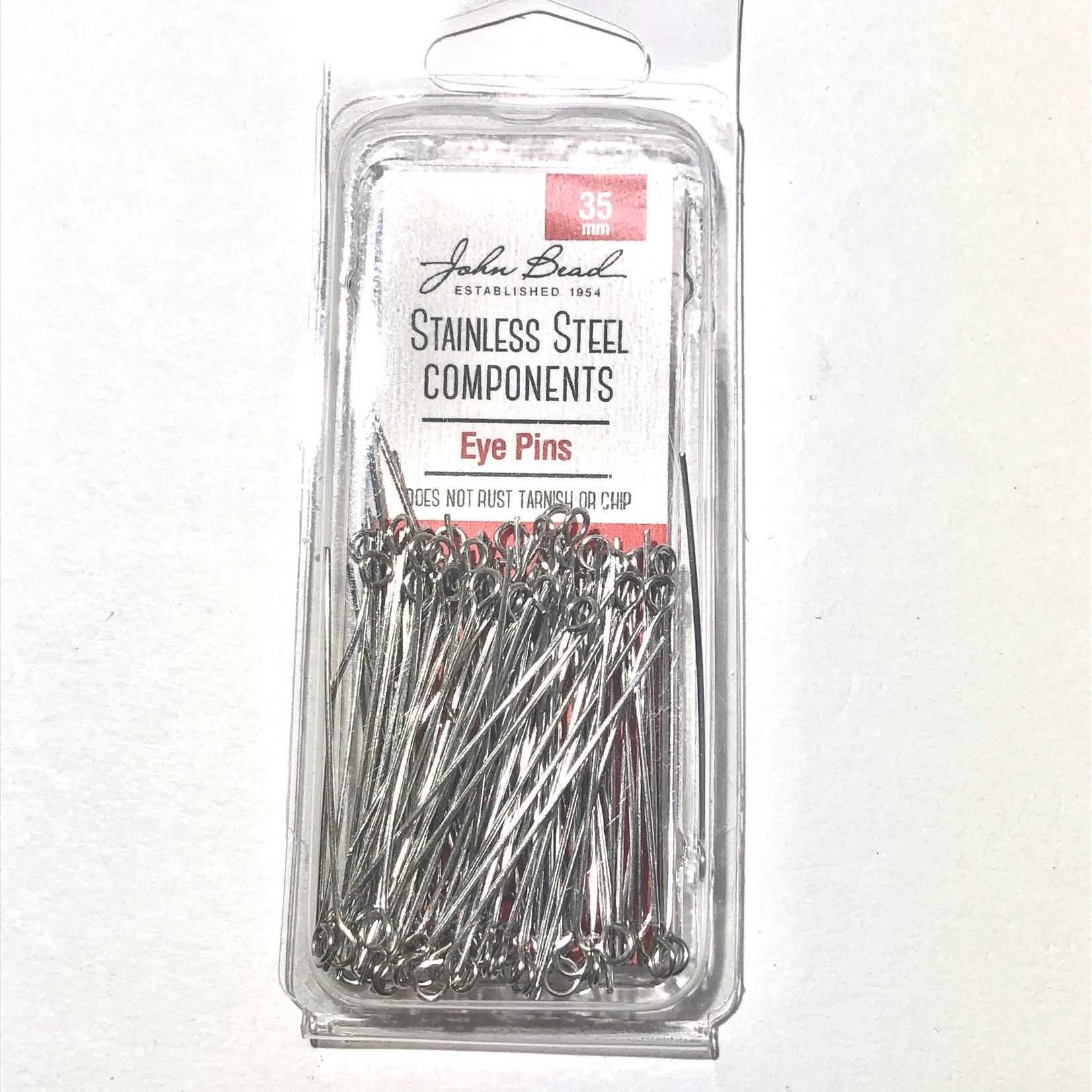 Stainless Steel Eye Pins 35mm 100pcs