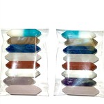 Asst Double-Terminated Gemstone Points 8pcs