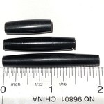 Black Buffalo HORN Hairpipe Beads 1" 40pcs