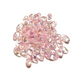 MIYUKI Long Magatama Pink Lined Crystal AB 10g