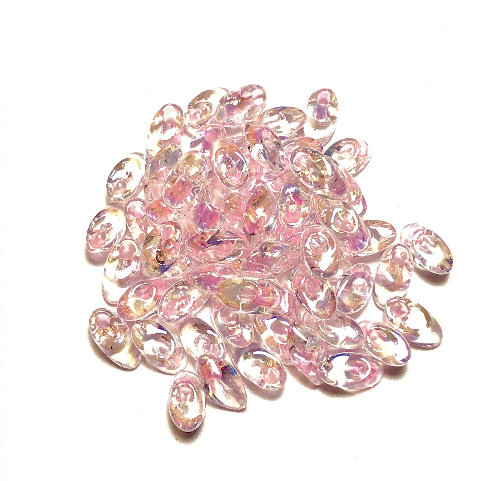 MIYUKI Long Magatama Pink Lined Crystal AB 10g