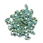 MIYUKI Long Magatama Picasso SF Green Luster 10g