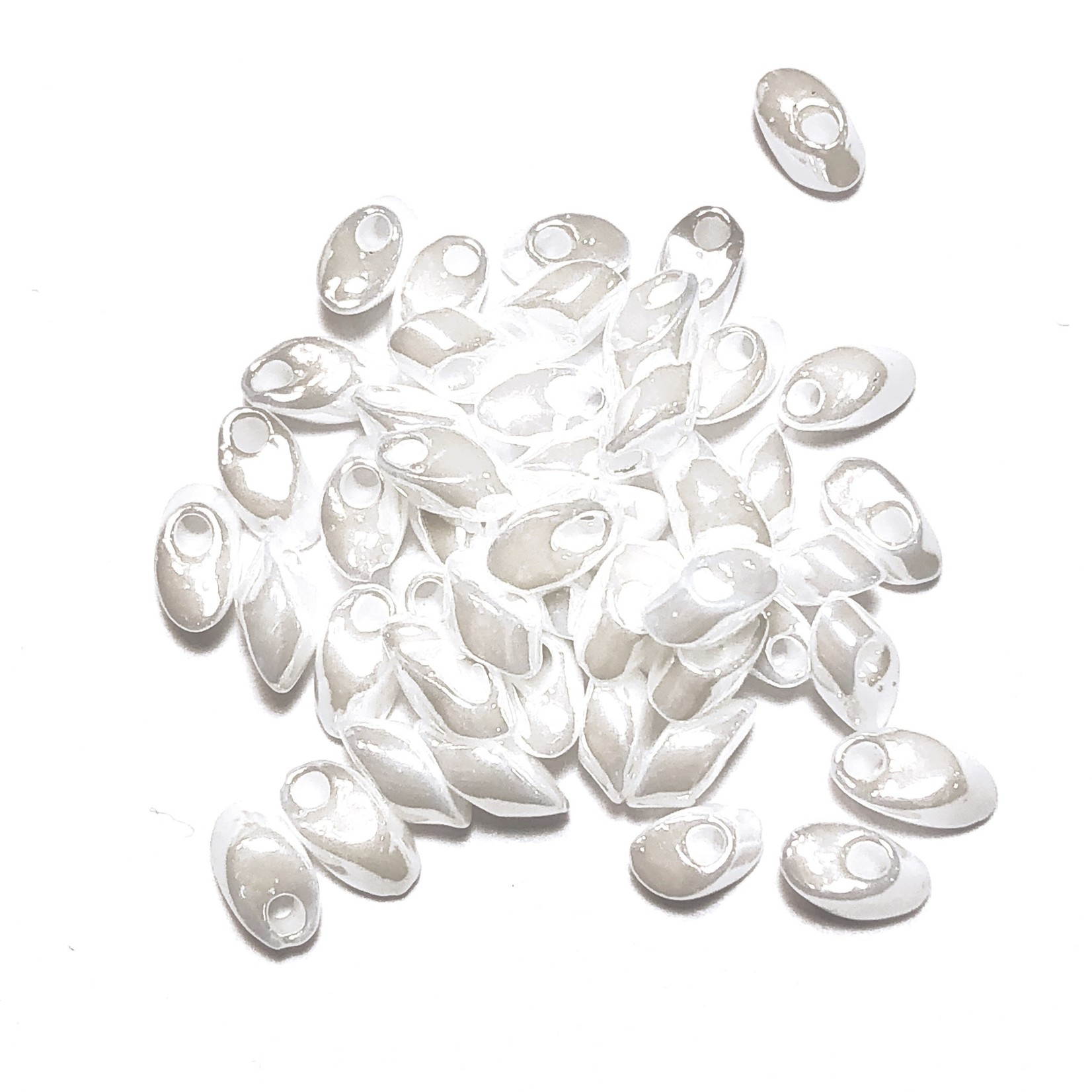 MIYUKI Long Magatama White Pearl Ceylon 10g