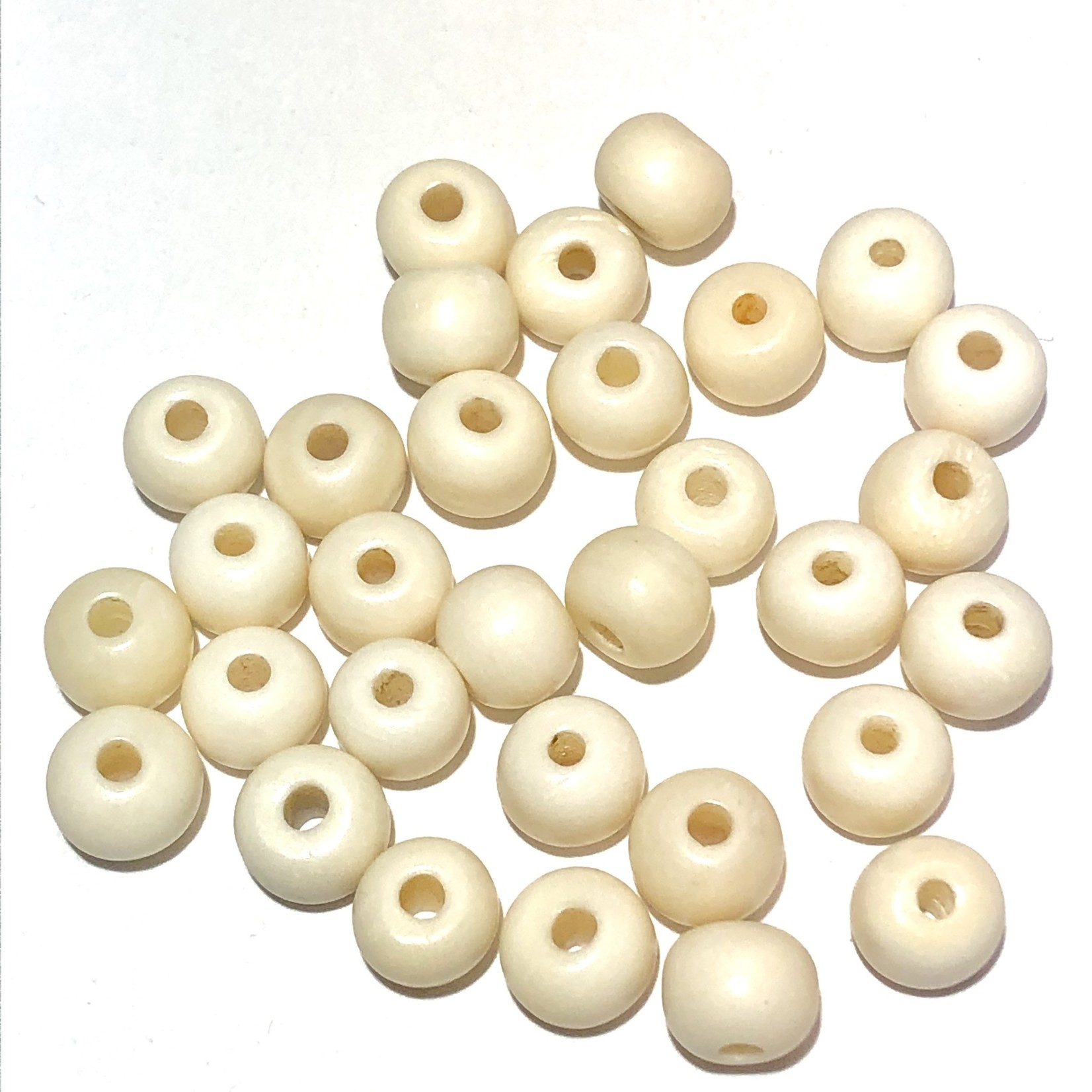 Bone Beads 8mm Round 50pcs