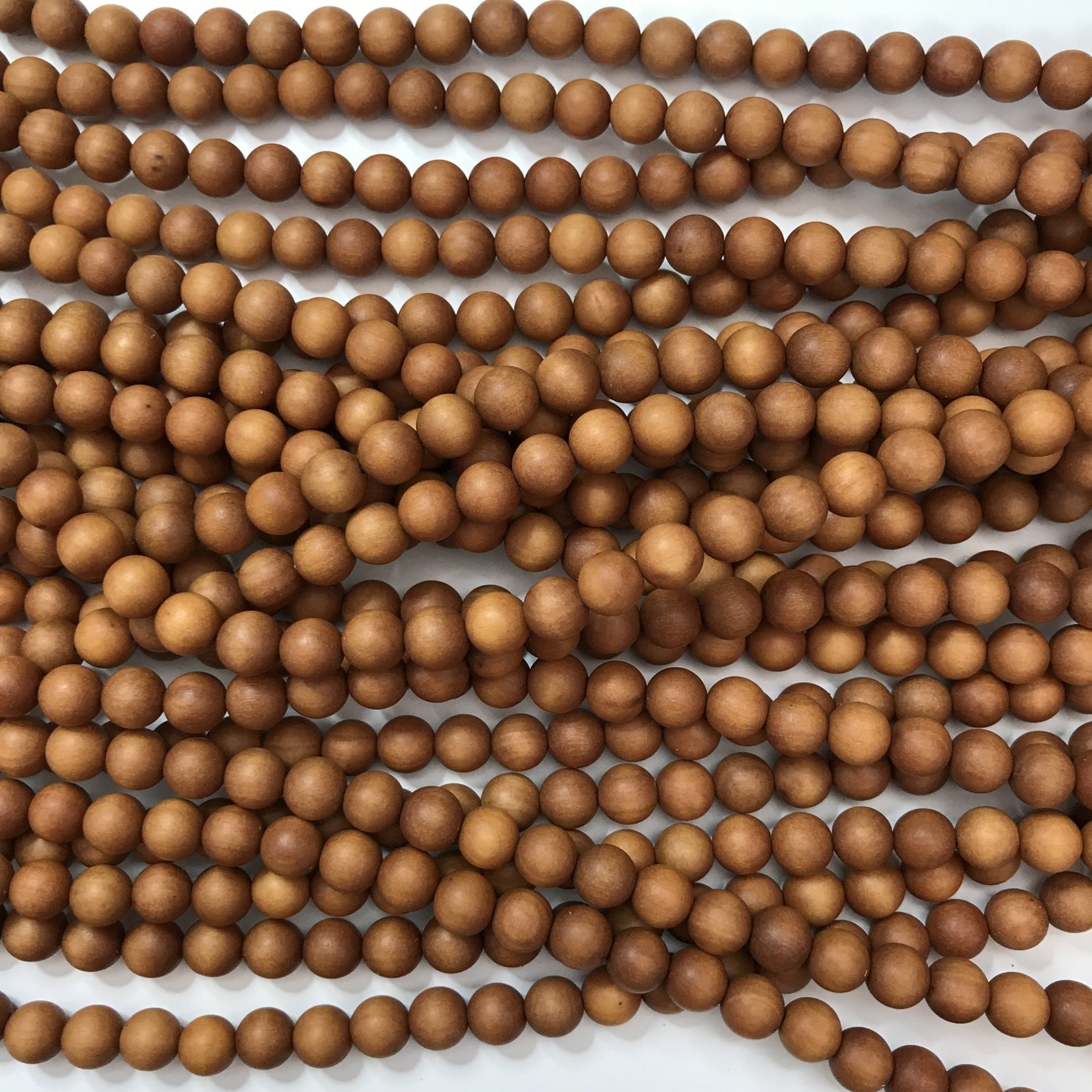 Natural Dried SANDALWOOD Beads 8mm 108 Pcs