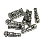 Tibetan Silver Alloy 22.5mm Tasbih Beads 12pcs