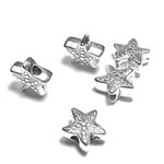 Tibetan Silver Alloy 11mm Starfish Bead 16pcs