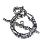 Tibetan SIlver Alloy 46mm Snake Toggle Clasp