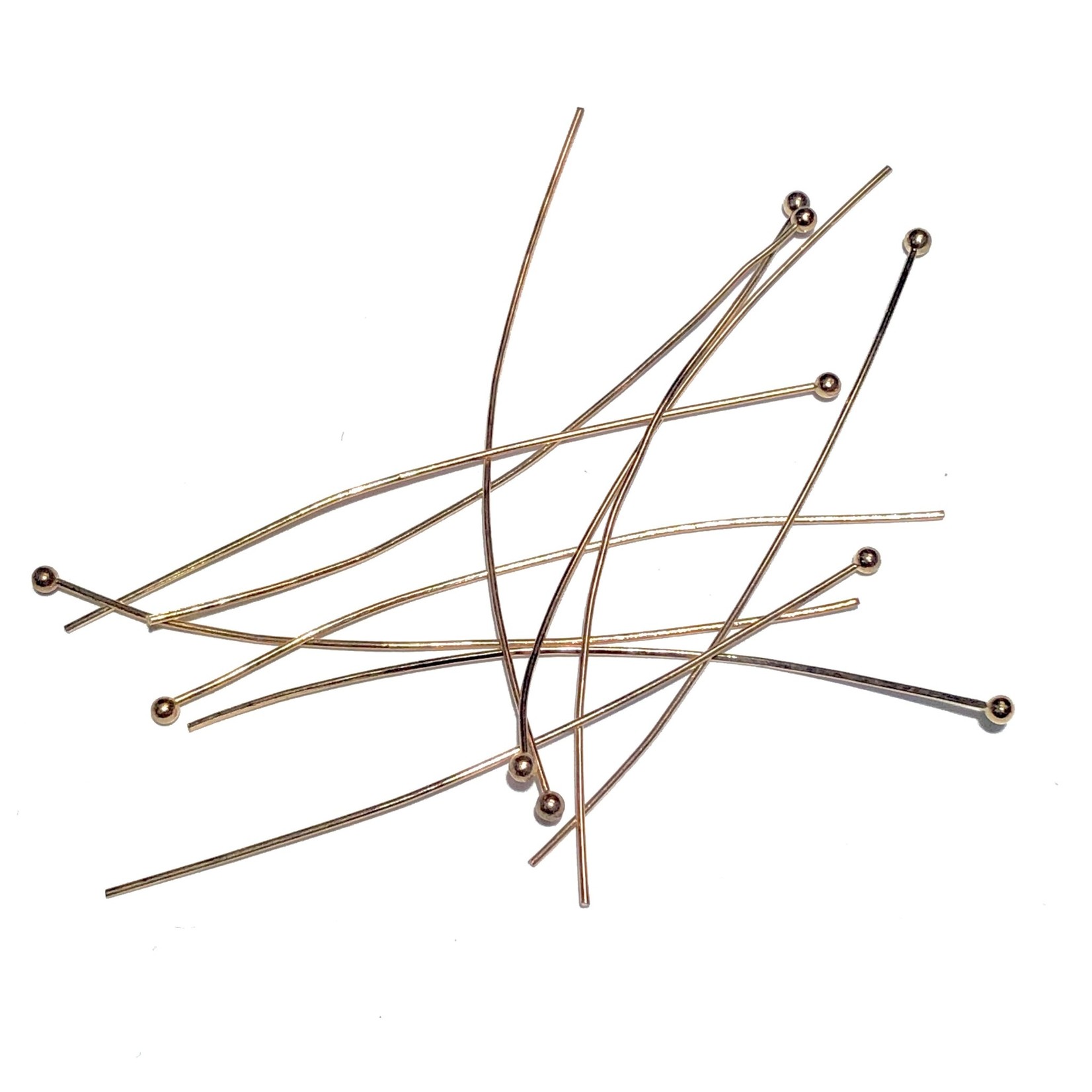 Bare COPPER Head Pins 2.25" (60cm) 25pcs