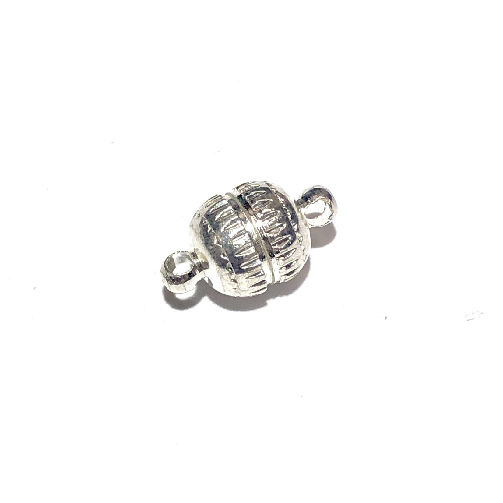 Silver Plated Brass Magnetic Clasp 14 x 8mm 4/pkg