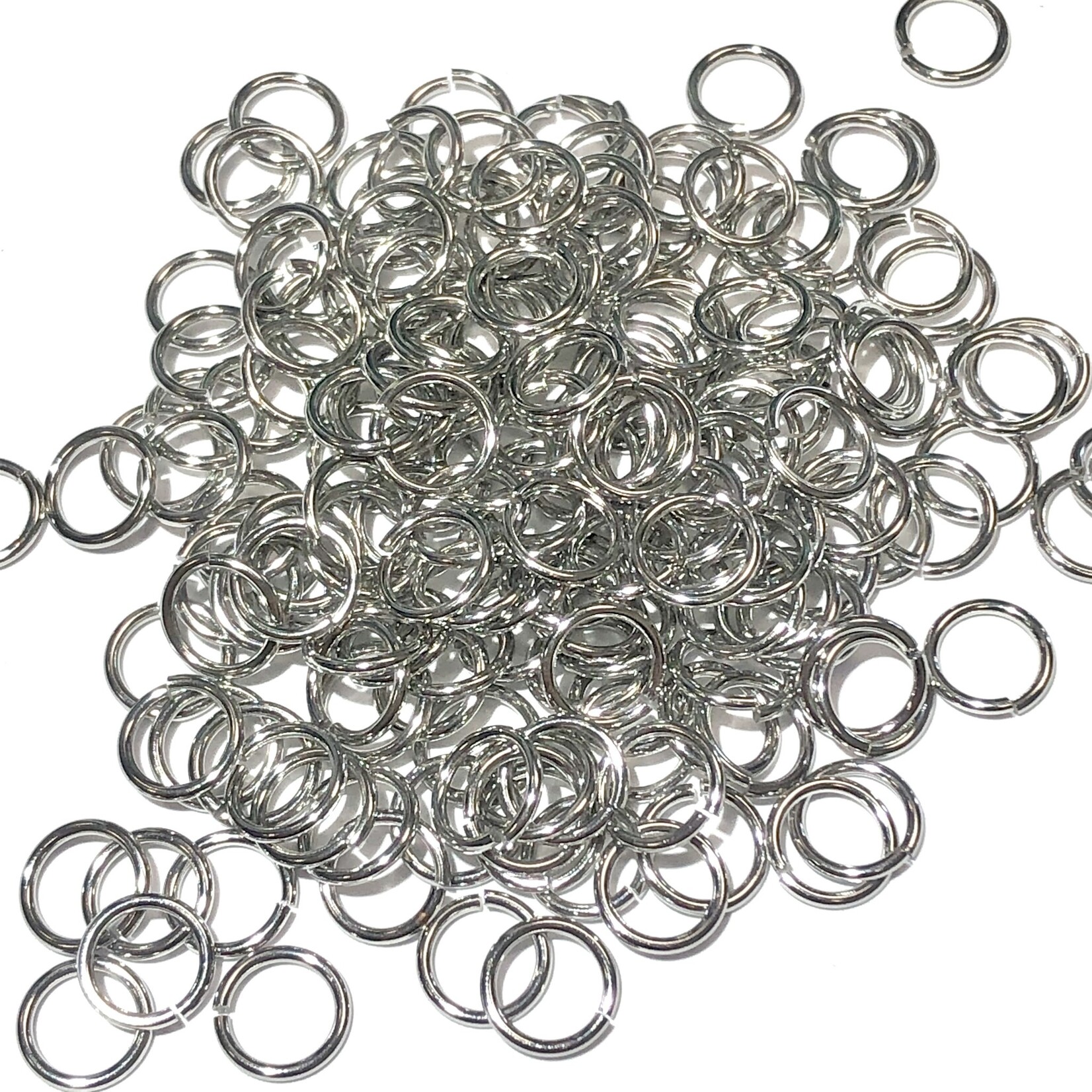 Stainless Steel 18Ga SWG Jump Rings 8x1mm 100pcs
