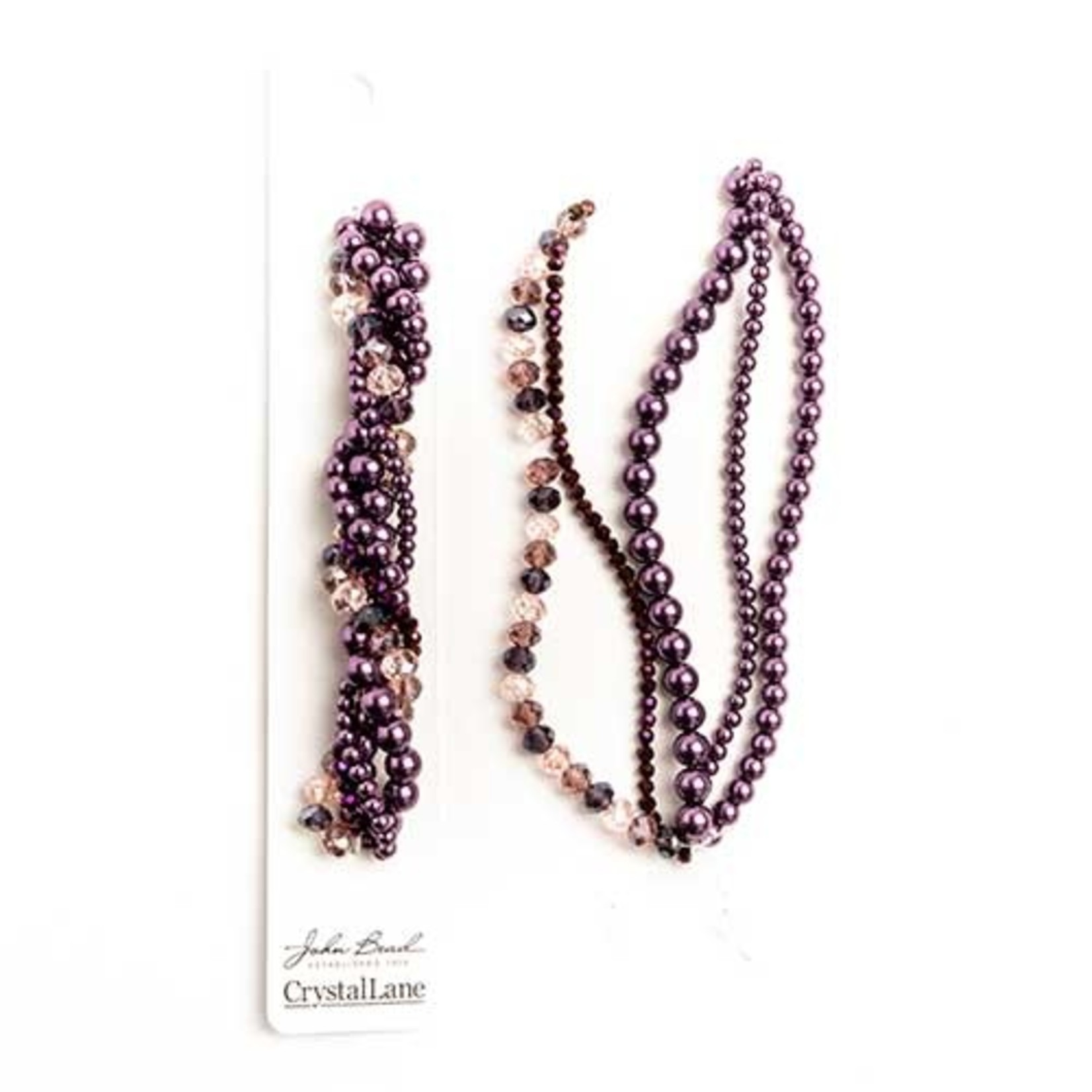 Crystal Lane Twisted Bead Strands Wisteria