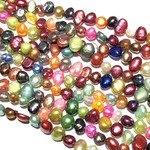 Fresh Water PEARL Dyed Assorted 5-7mm Nugget