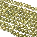 FRESH WATER PEARL Dyed Olive Green 6-7mm