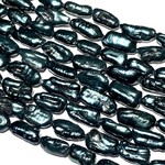 Fresh Water Pearls Dyed Midnight Blue 16-20mm Rectangles