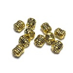 Antique Gold Plated 8x6mm Spacer Bead 24pcs