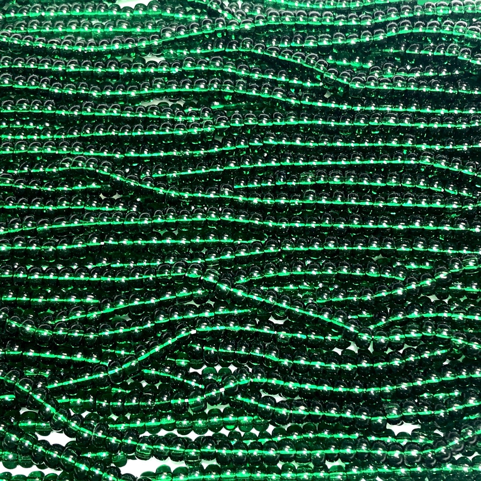PRECIOSA Dark Green Transparent 6-0 Hanks