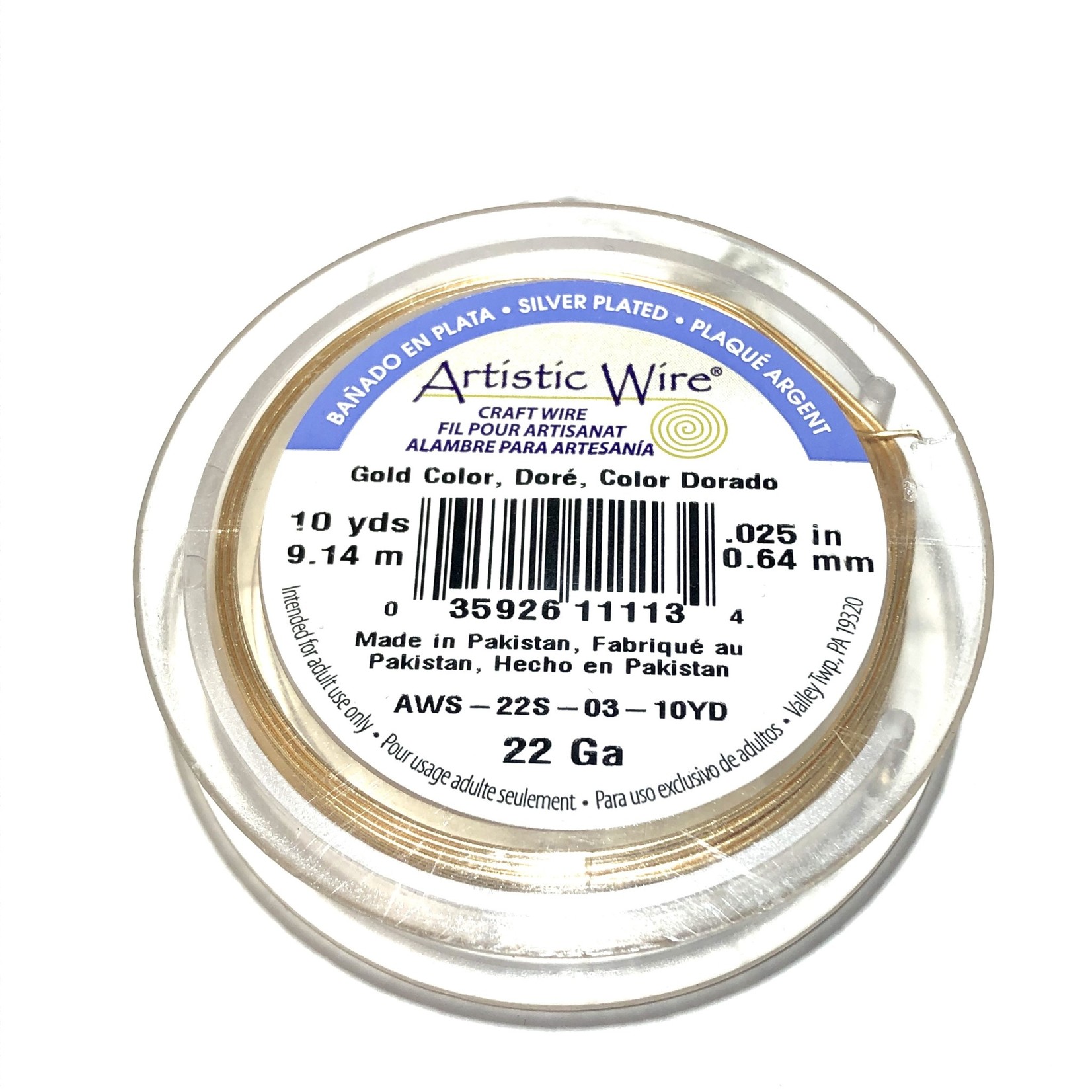 Artistic Wire Gold Colour 22Ga 10 Yd