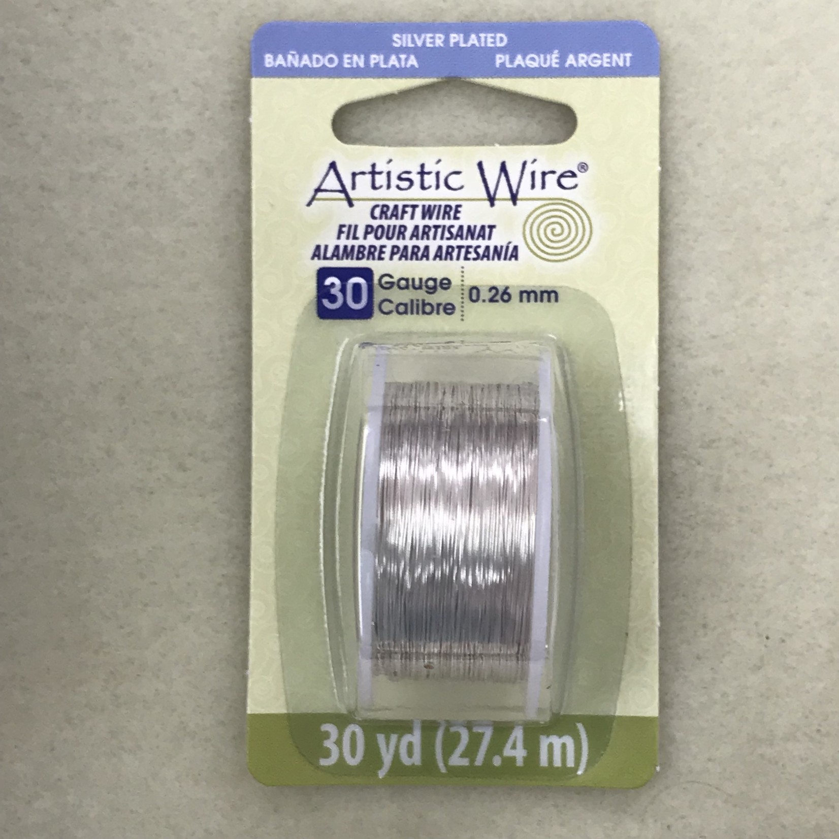 Copper Artistic Wire - Silver Colour - 30 Ga 30 Yd