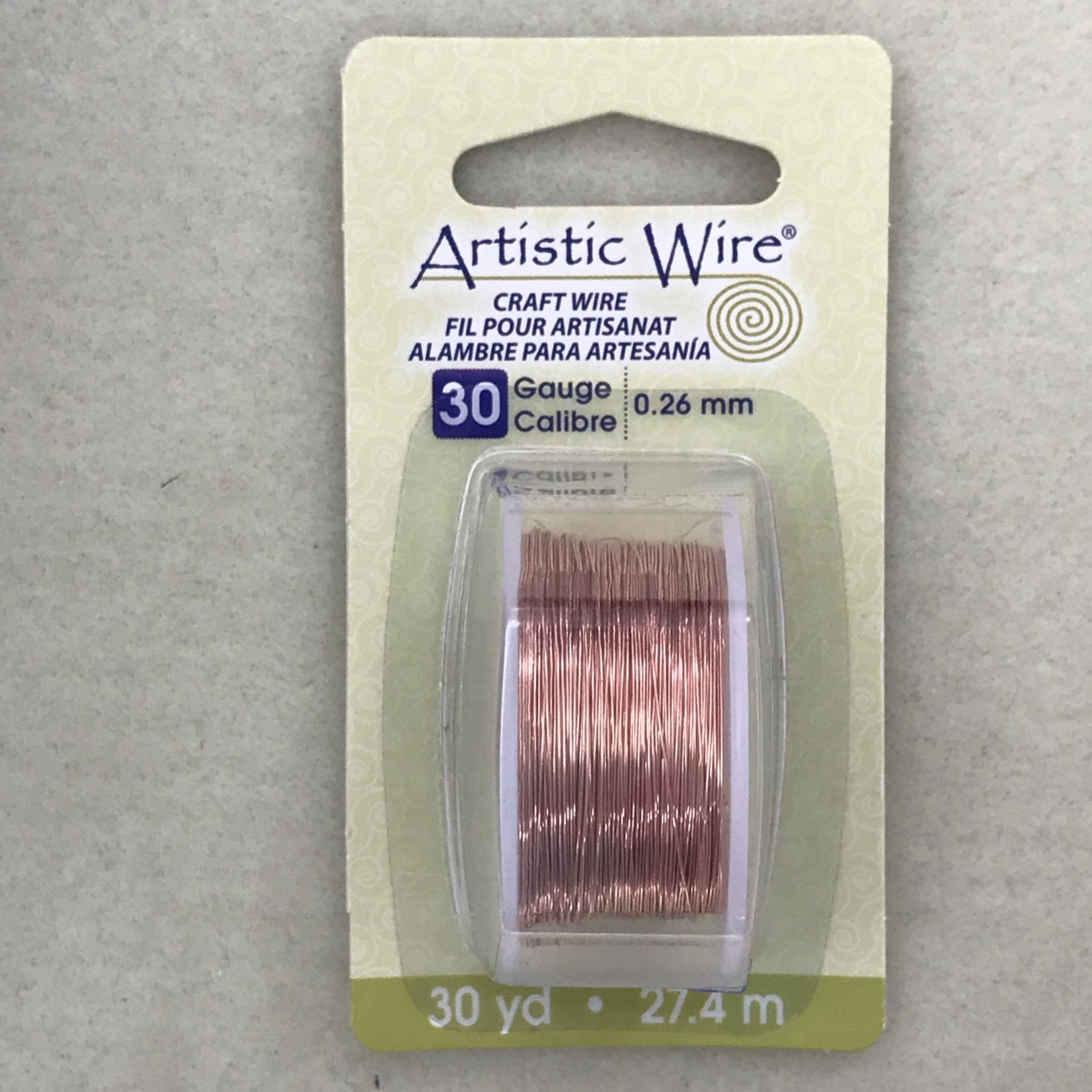 Copper Artistic Wire - Bare Copper - 30 Ga 30 Yd