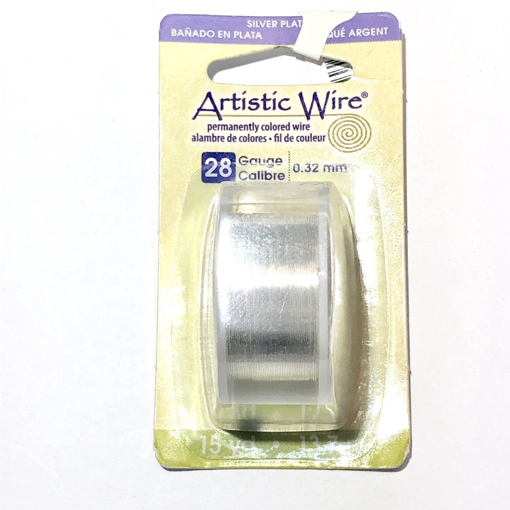 Artistic Wire Anti Tarnish Silver 28 Gauge 15 Yd