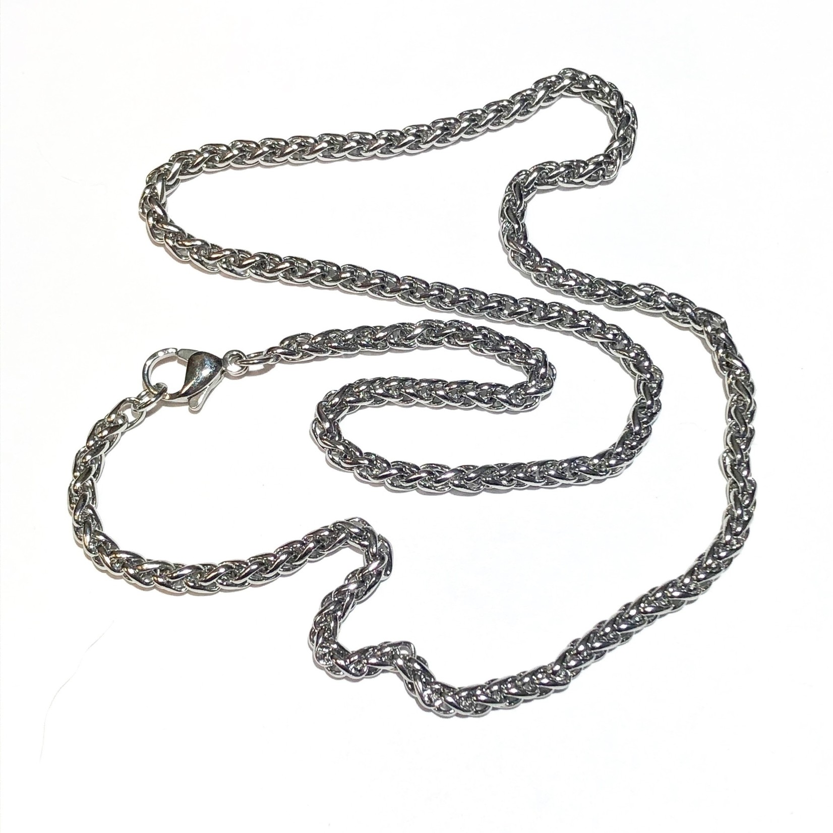 CHAIN Stainless Steel 4mm Wheat 16"