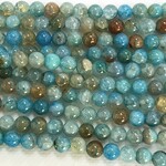Natural Fire AGATE Multi-Blue 8mm Faceted
