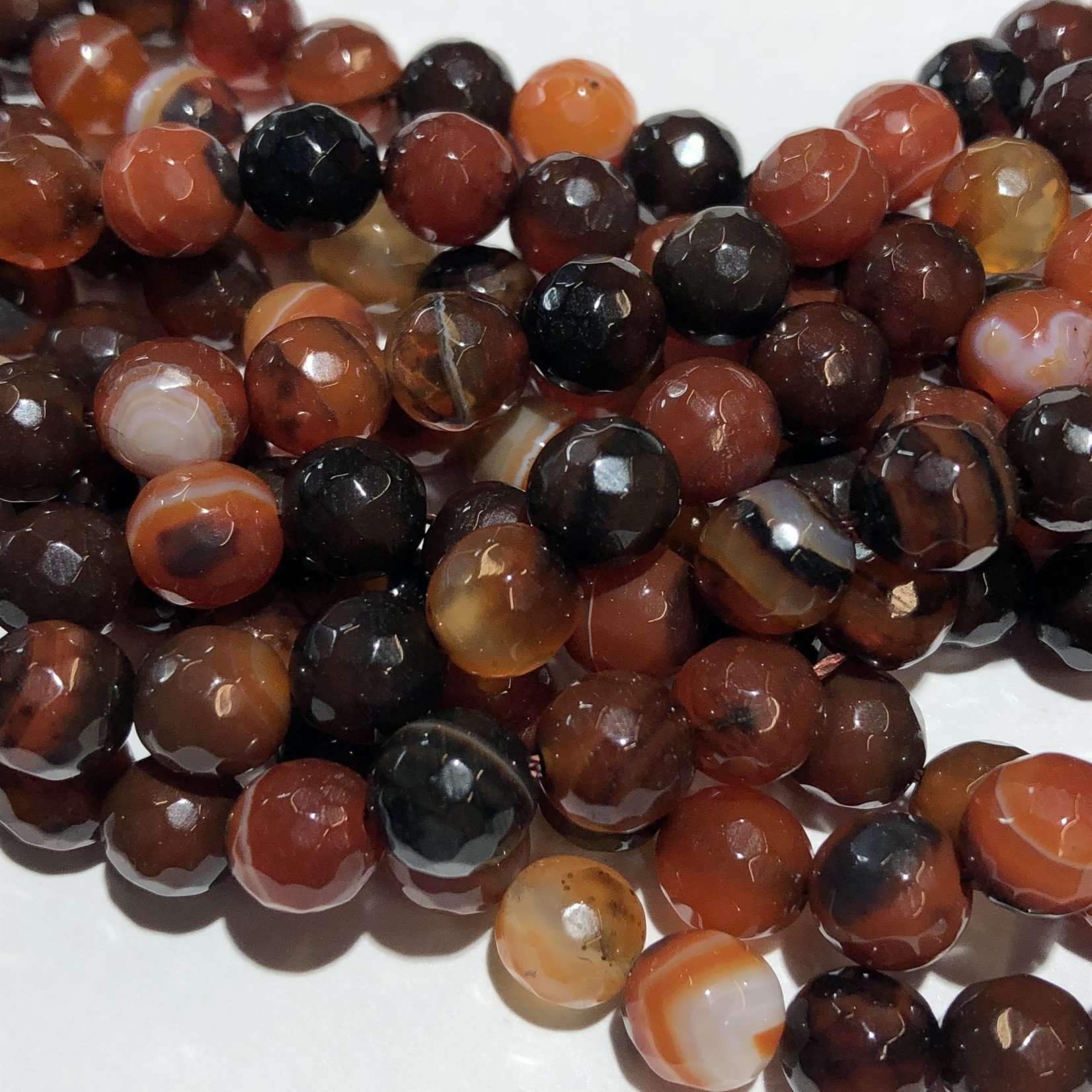 AGATE Brazilian 8mm Faceted