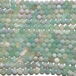 Banded AGATE Dyed Sea Foam 8mm Round