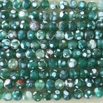 AGATE Frosted Dyed Green 8mm Round