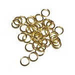 Gold Plated Jump Rings 8mm OD 60pcs