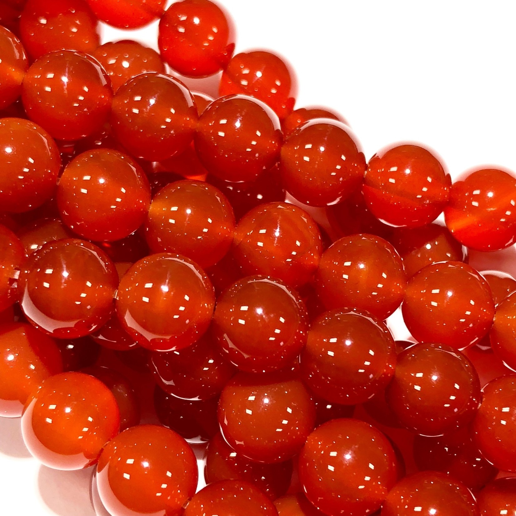 Natural Carnelian (Light) AGATE 8mm Round