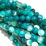 Banded Agate Dyed Ocean 6mm Round