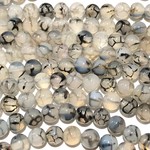 AGATE Dragons Vein 6mm Natural Round