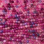Fire AGATE Dyed Hot Pink/Purple 6mm Faceted