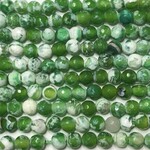 AGATE Lime Green 6mm Faceted