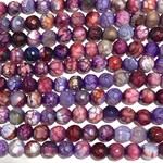 Cracked AGATE Dyed Purple Berries 6mm Faceted