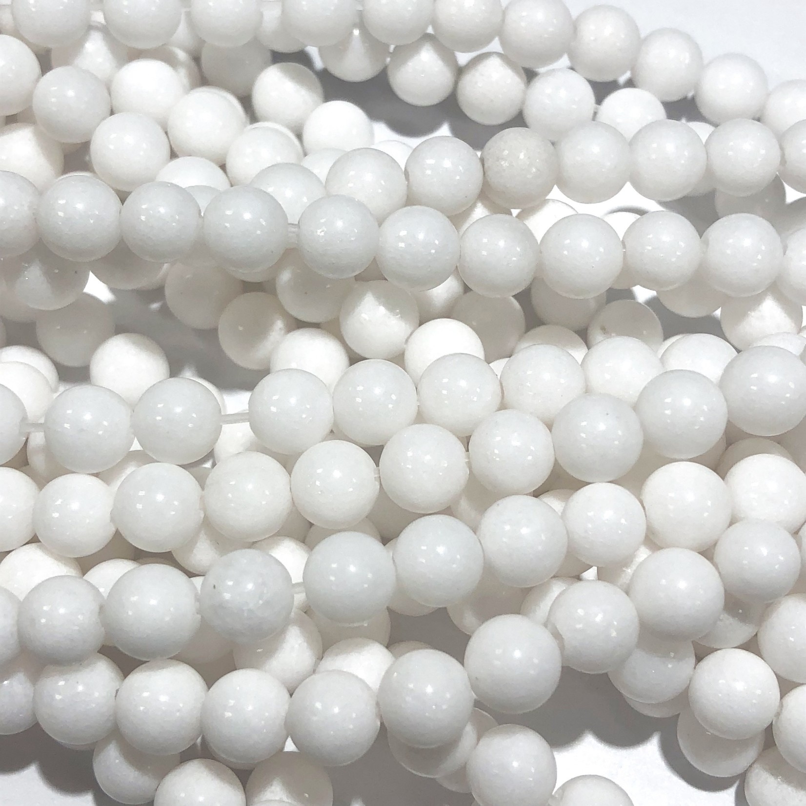Jade (Candy, Mountain) Dyed White 6mm Round
