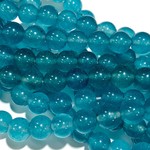 Common JADE Dyed Trans Cyan 8mm Round