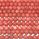 MALAYSIA JADE Dyed Pink Coral 10mm Faceted