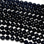 COMMON JADE Dyed Black 8mm Faceted
