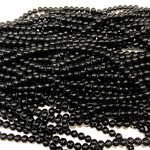 Mashan JADE Natural Dyed Black 6mm Round