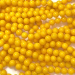 Mashan JADE Natural Dyed Yellow 8mm Round