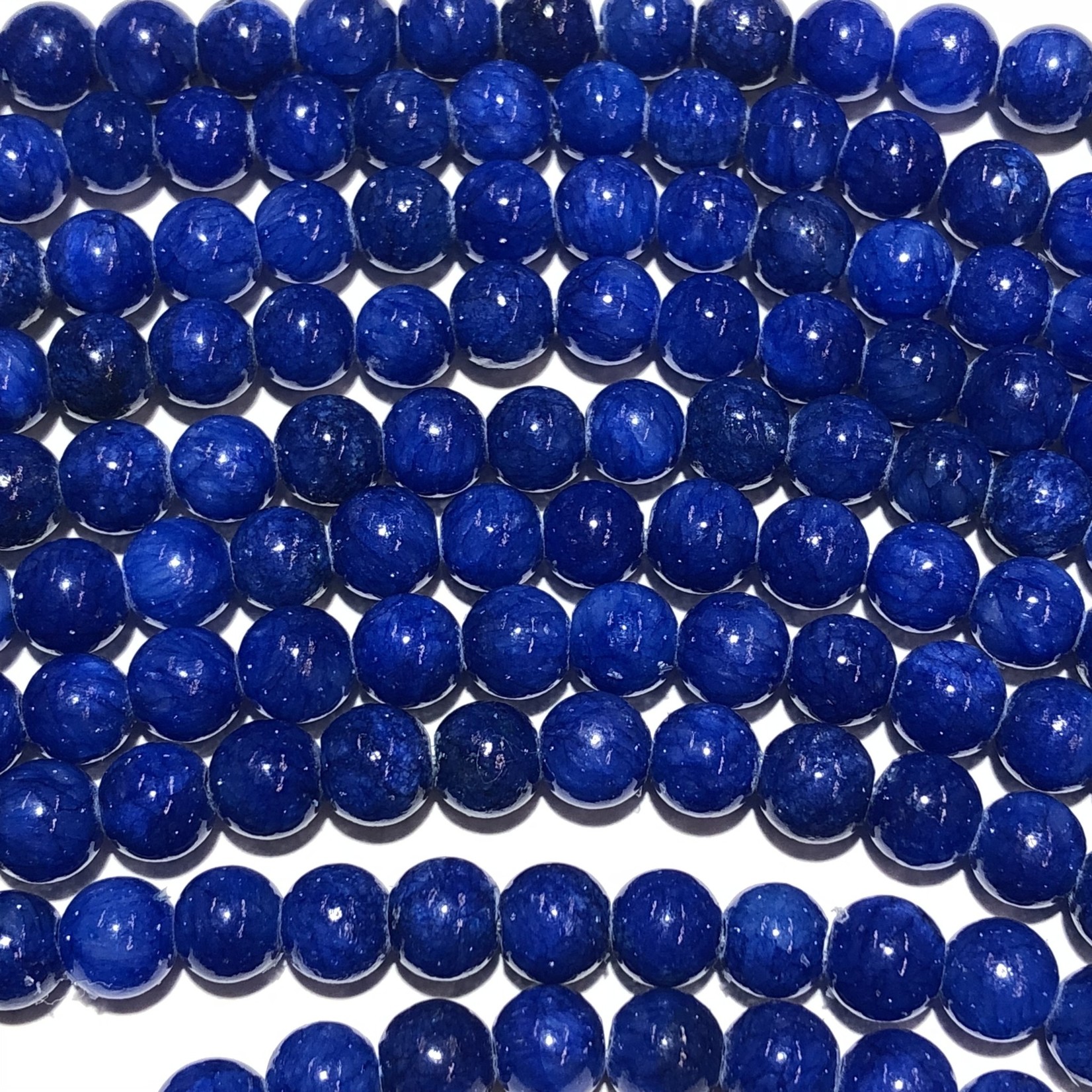 Common JADE Dyed Royal Blue 6mm Round
